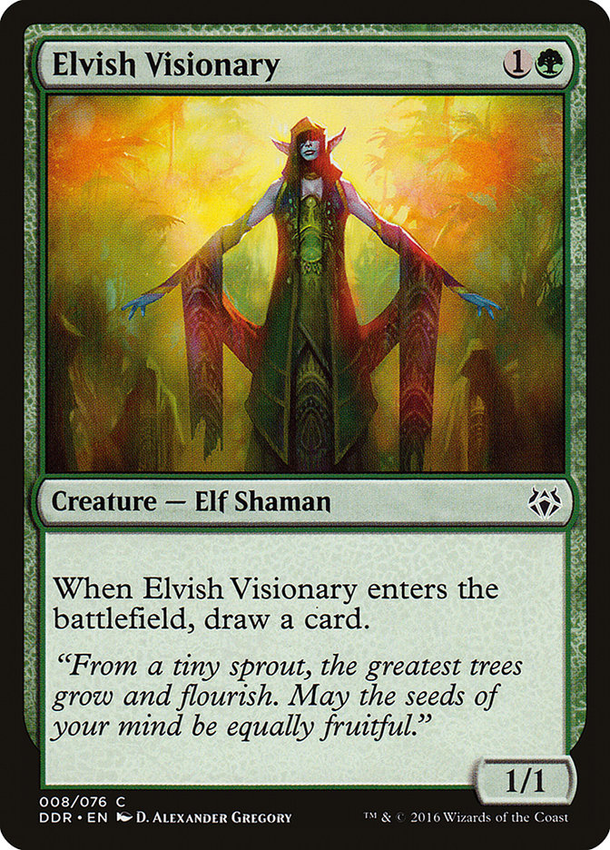 Elvish Visionary [Duel Decks: Nissa vs. Ob Nixilis] MTG Single Magic: The Gathering    | Red Claw Gaming