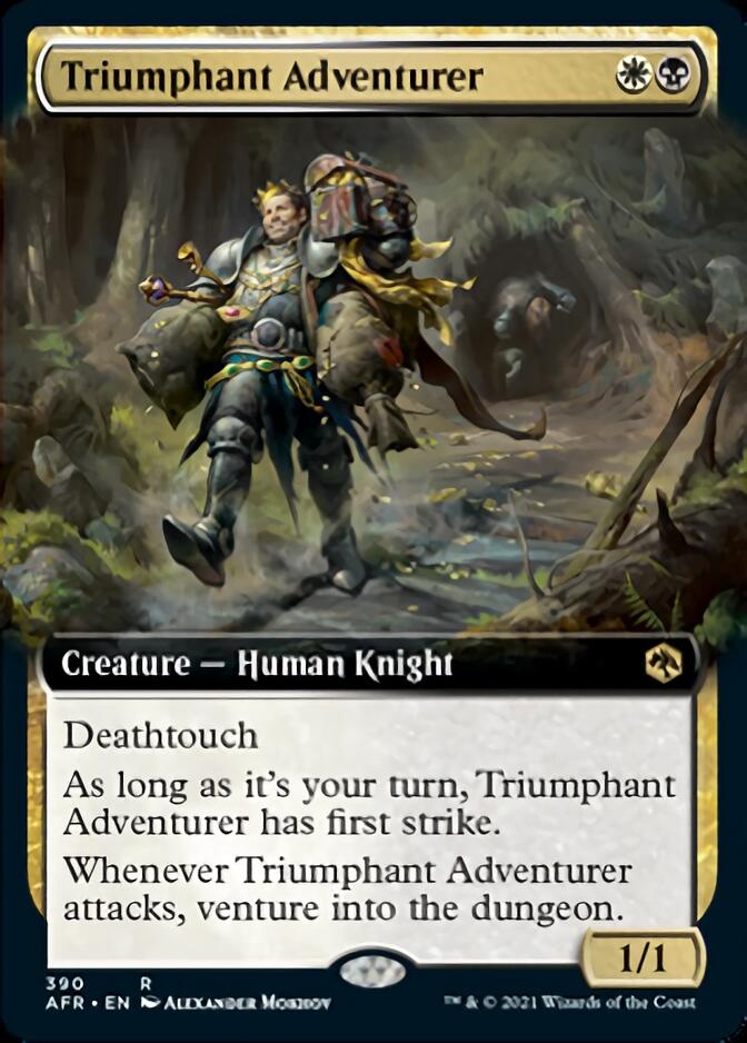 Triumphant Adventurer (Extended Art) [Dungeons & Dragons: Adventures in the Forgotten Realms] MTG Single Magic: The Gathering    | Red Claw Gaming