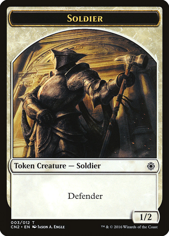 Soldier Token (003/012) [Conspiracy: Take the Crown Tokens] MTG Single Magic: The Gathering    | Red Claw Gaming