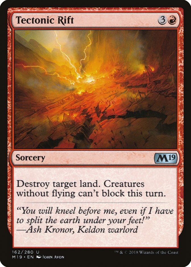 Tectonic Rift [Core Set 2019] MTG Single Magic: The Gathering    | Red Claw Gaming