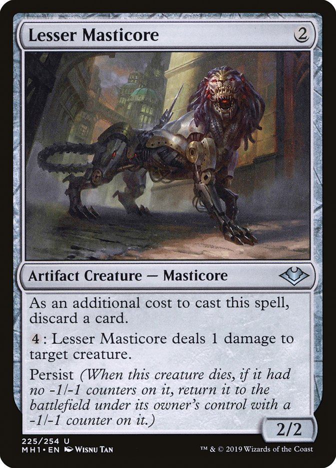 Lesser Masticore [Modern Horizons] MTG Single Magic: The Gathering    | Red Claw Gaming