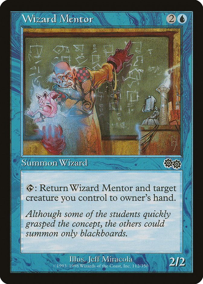 Wizard Mentor [Urza's Saga] MTG Single Magic: The Gathering    | Red Claw Gaming