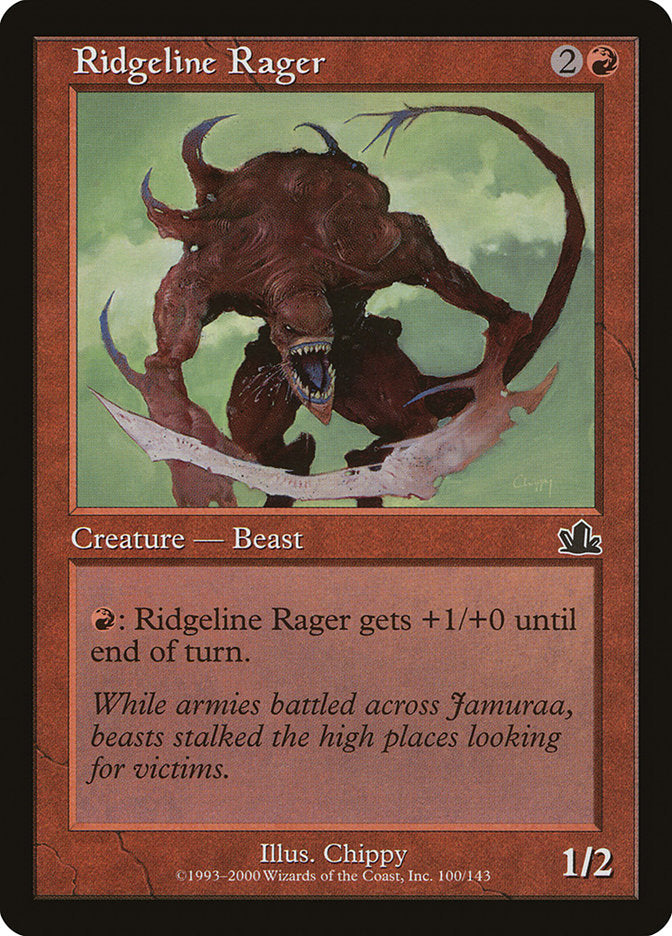 Ridgeline Rager [Prophecy] MTG Single Magic: The Gathering    | Red Claw Gaming