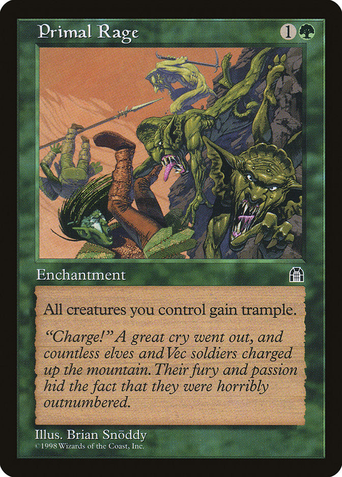 Primal Rage [Stronghold] MTG Single Magic: The Gathering    | Red Claw Gaming