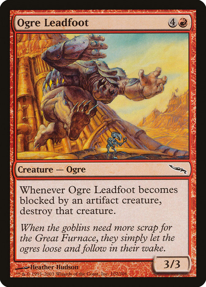 Ogre Leadfoot [Mirrodin] MTG Single Magic: The Gathering    | Red Claw Gaming