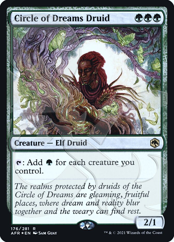 Circle of Dreams Druid (Ampersand Promo) [Dungeons & Dragons: Adventures in the Forgotten Realms Promos] MTG Single Magic: The Gathering    | Red Claw Gaming