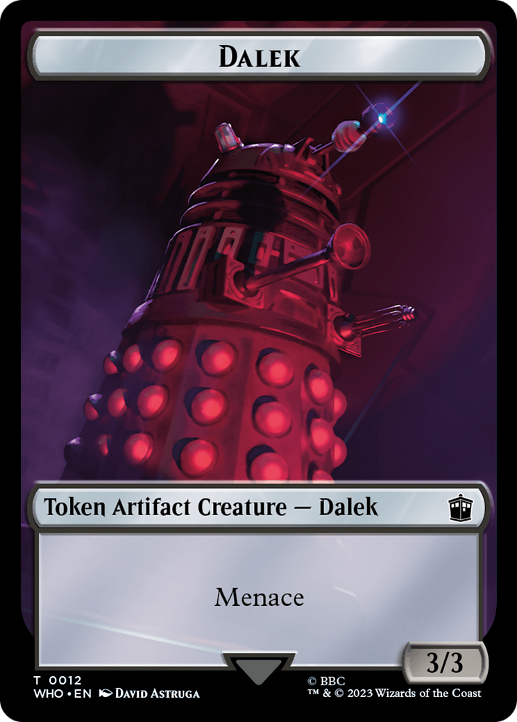 Dalek // Alien Salamander Double-Sided Token [Doctor Who Tokens] MTG Single Magic: The Gathering    | Red Claw Gaming
