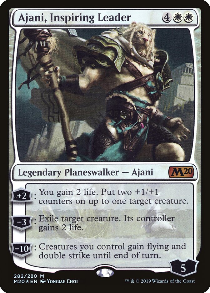 Ajani, Inspiring Leader [Core Set 2020] MTG Single Magic: The Gathering    | Red Claw Gaming