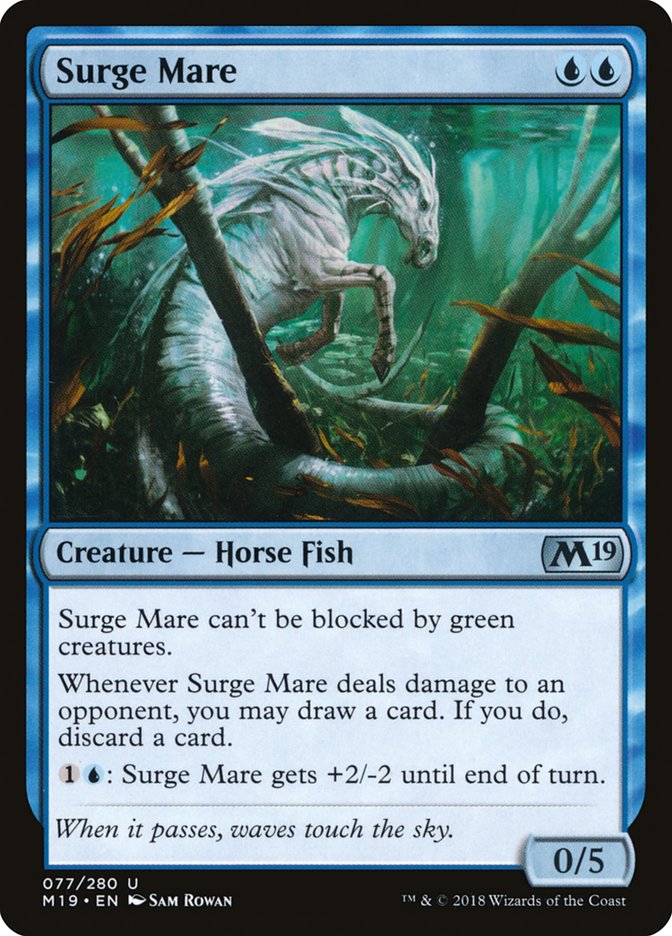 Surge Mare [Core Set 2019] MTG Single Magic: The Gathering    | Red Claw Gaming