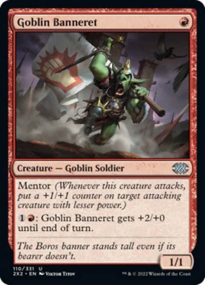 Goblin Banneret [Double Masters 2022] MTG Single Magic: The Gathering    | Red Claw Gaming