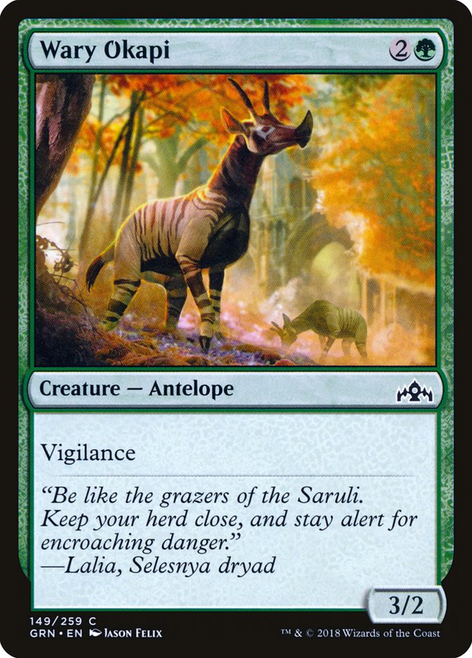 Wary Okapi [Guilds of Ravnica] MTG Single Magic: The Gathering    | Red Claw Gaming