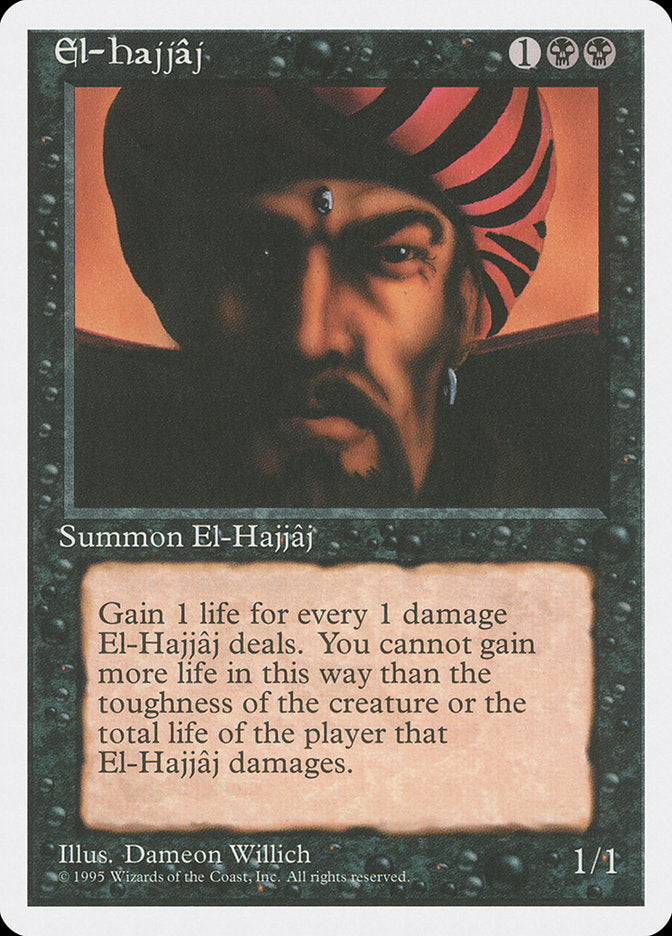El-Hajjaj [Fourth Edition] MTG Single Magic: The Gathering    | Red Claw Gaming