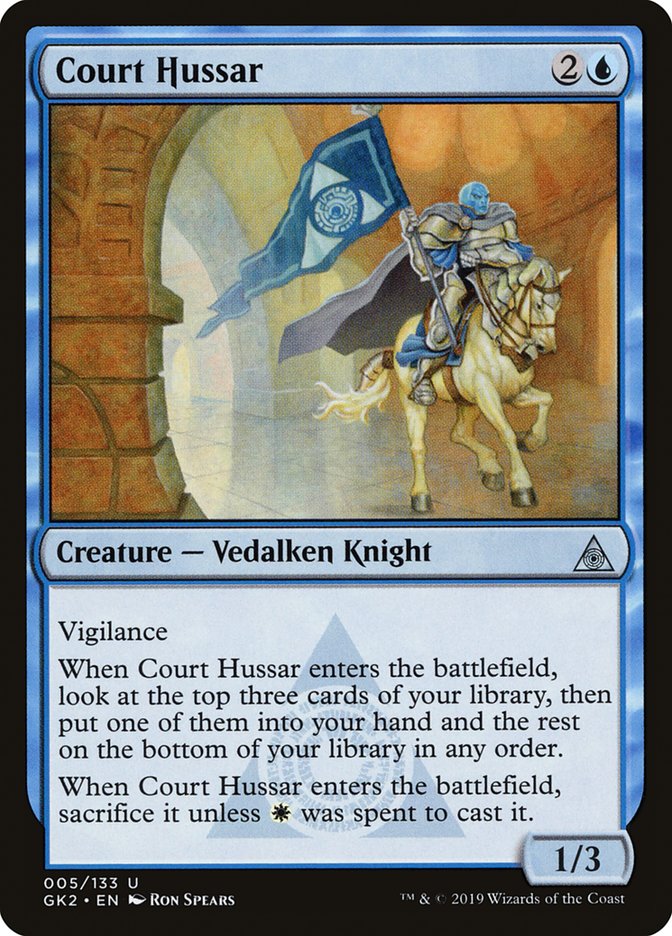 Court Hussar [Ravnica Allegiance Guild Kit] MTG Single Magic: The Gathering    | Red Claw Gaming