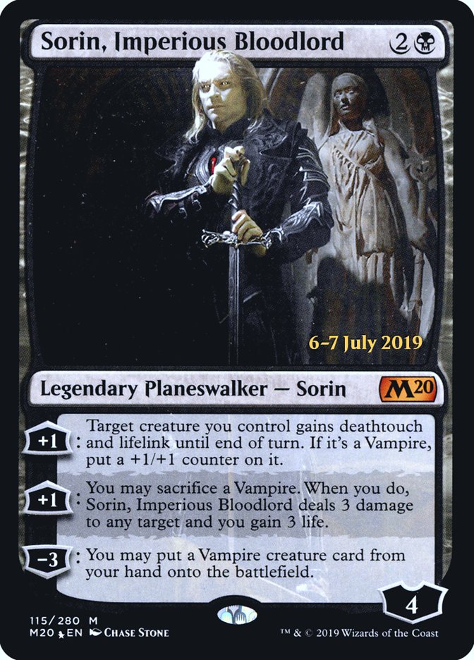 Sorin, Imperious Bloodlord [Core Set 2020 Prerelease Promos] MTG Single Magic: The Gathering    | Red Claw Gaming