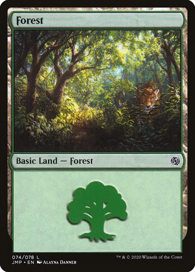Forest (74) [Jumpstart] MTG Single Magic: The Gathering    | Red Claw Gaming