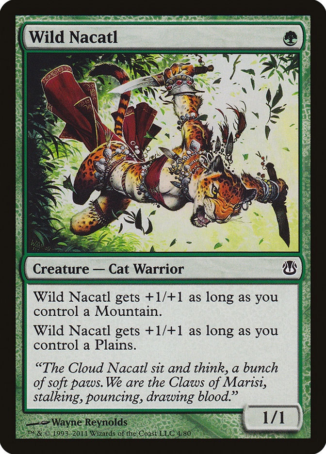 Wild Nacatl [Duel Decks: Ajani vs. Nicol Bolas] MTG Single Magic: The Gathering    | Red Claw Gaming