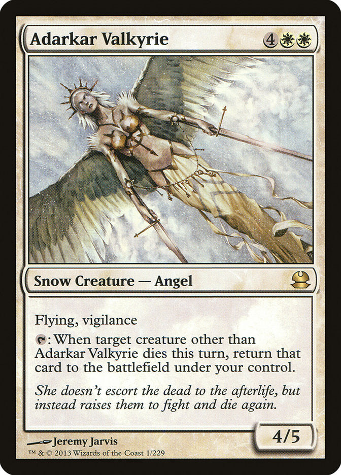 Adarkar Valkyrie [Modern Masters] MTG Single Magic: The Gathering    | Red Claw Gaming