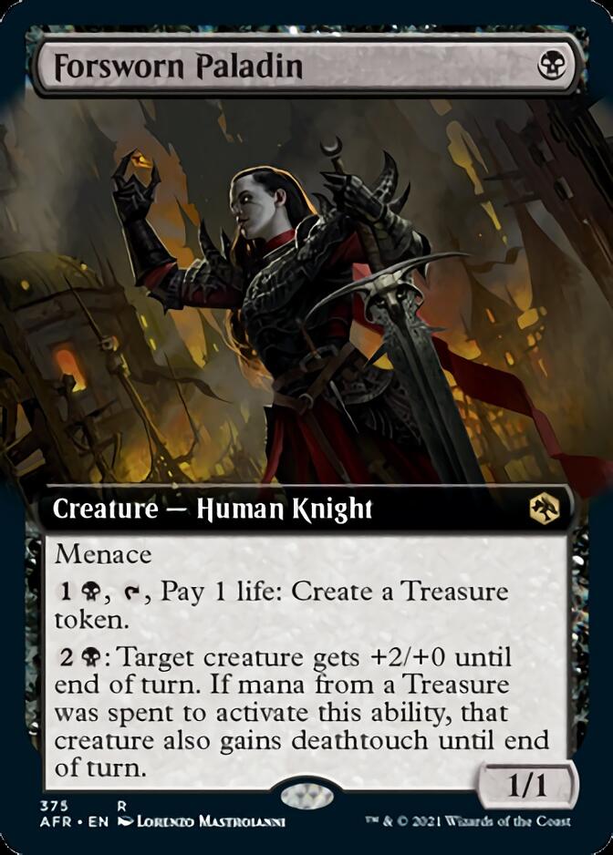 Forsworn Paladin (Extended Art) [Dungeons & Dragons: Adventures in the Forgotten Realms] MTG Single Magic: The Gathering    | Red Claw Gaming