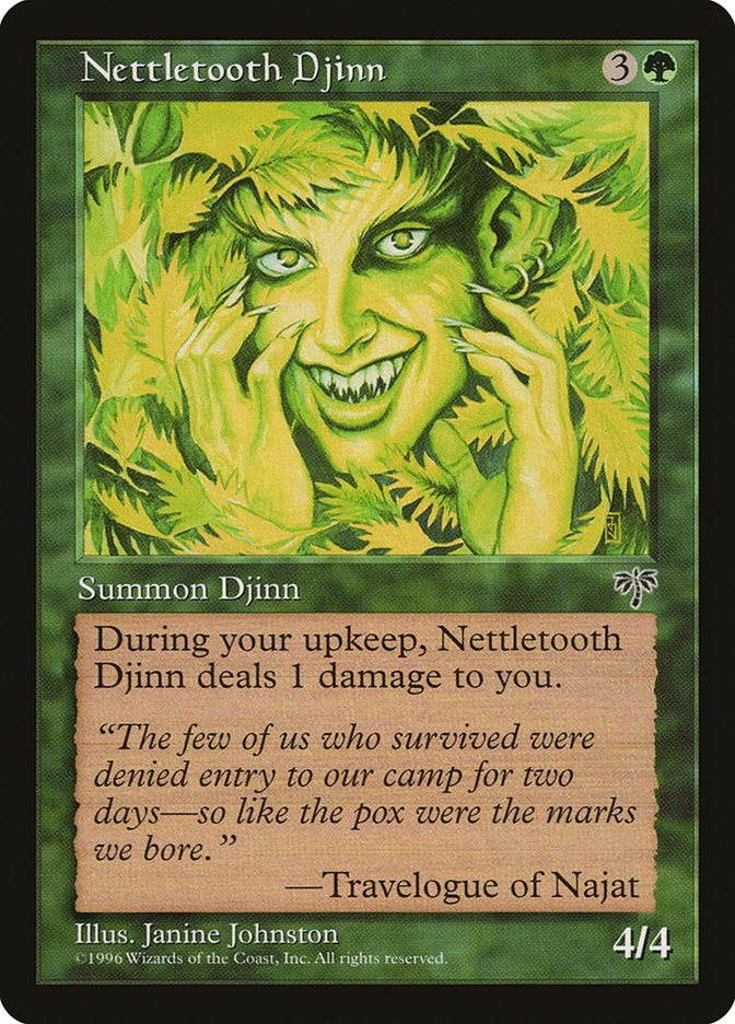 Nettletooth Djinn [Mirage] MTG Single Magic: The Gathering    | Red Claw Gaming