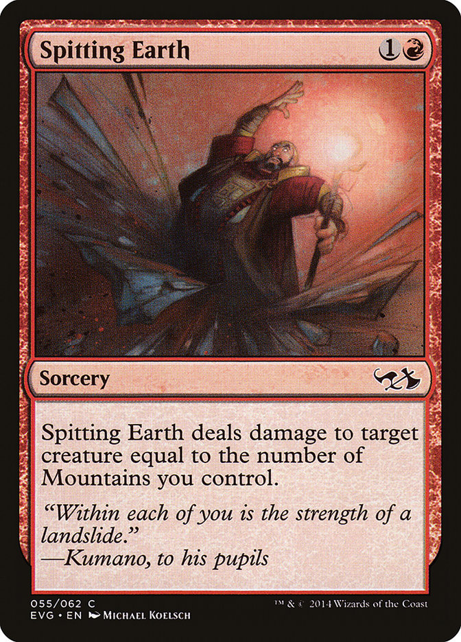 Spitting Earth (Elves vs. Goblins) [Duel Decks Anthology] MTG Single Magic: The Gathering    | Red Claw Gaming