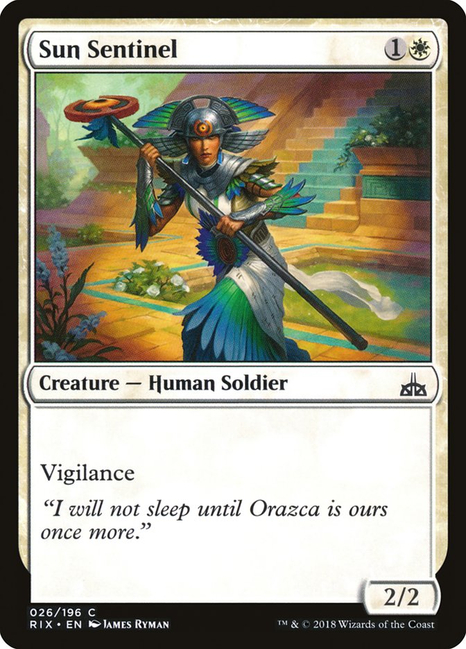 Sun Sentinel [Rivals of Ixalan] MTG Single Magic: The Gathering    | Red Claw Gaming