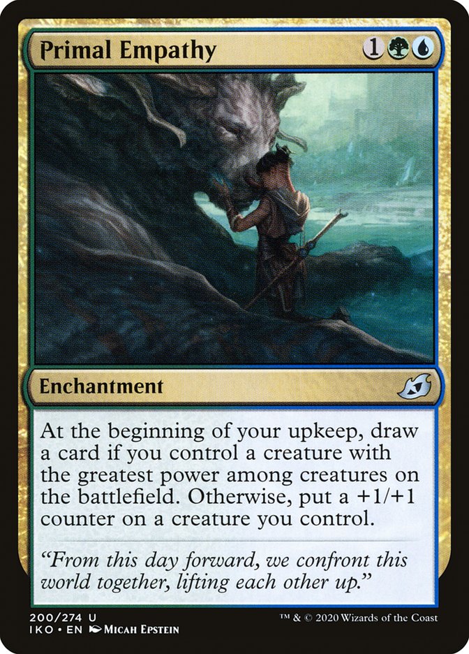 Primal Empathy [Ikoria: Lair of Behemoths] MTG Single Magic: The Gathering    | Red Claw Gaming