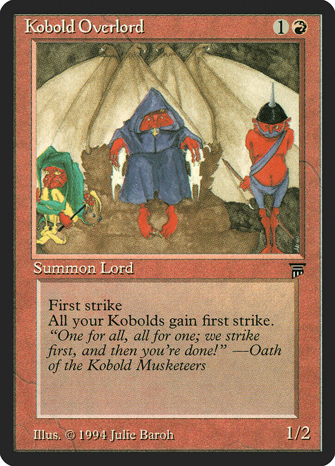 Kobold Overlord [Legends] MTG Single Magic: The Gathering    | Red Claw Gaming