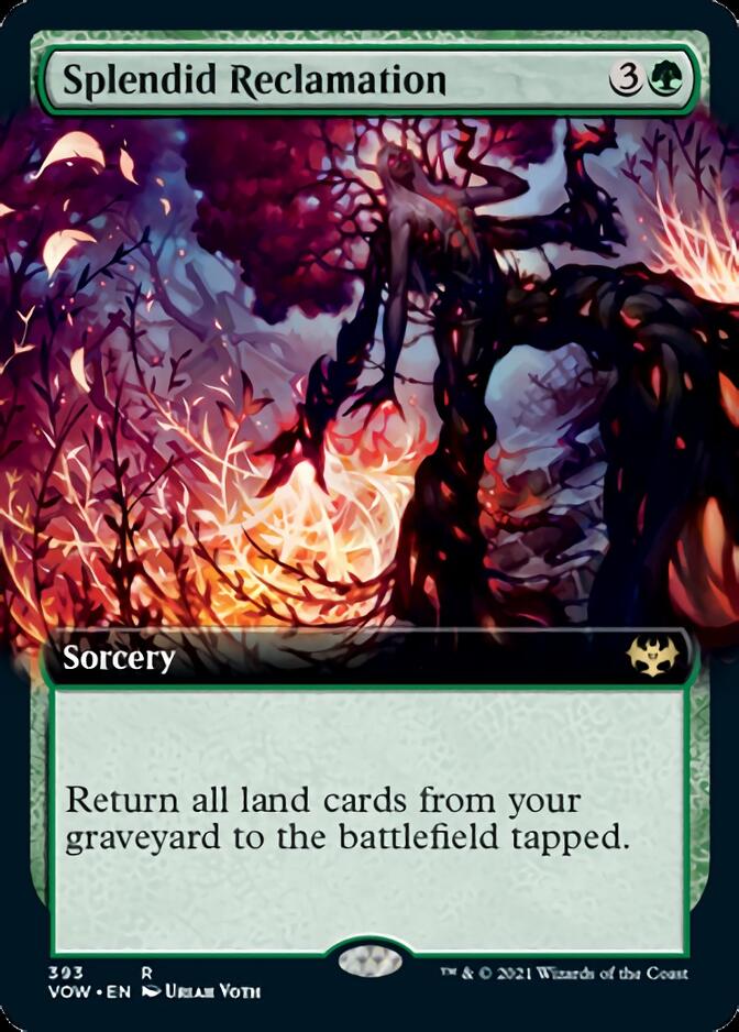 Splendid Reclamation (Extended Art) [Innistrad: Crimson Vow] MTG Single Magic: The Gathering    | Red Claw Gaming