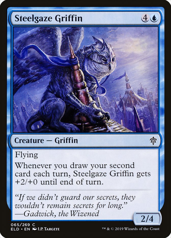 Steelgaze Griffin [Throne of Eldraine] MTG Single Magic: The Gathering    | Red Claw Gaming