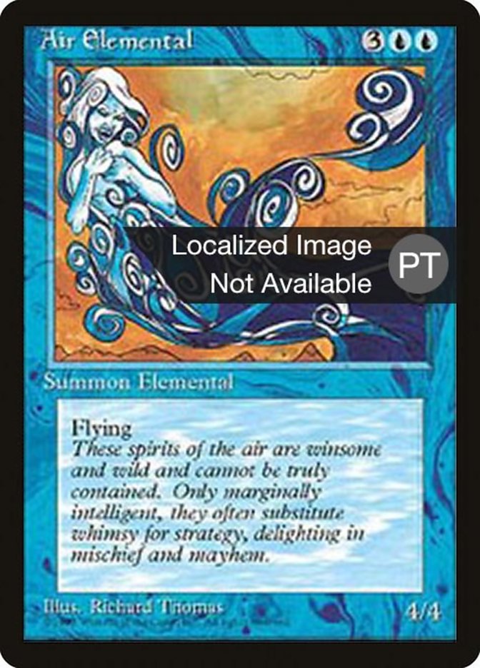 Air Elemental [Fourth Edition (Foreign Black Border)] MTG Single Magic: The Gathering    | Red Claw Gaming