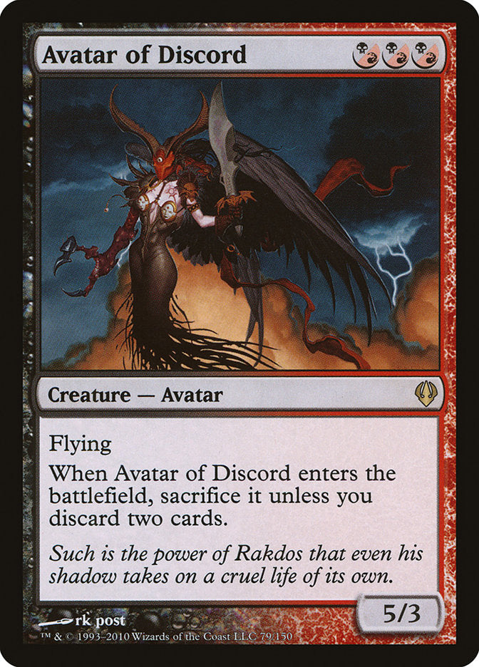Avatar of Discord [Archenemy] MTG Single Magic: The Gathering    | Red Claw Gaming