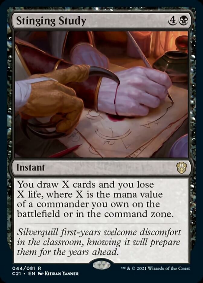 Stinging Study [Commander 2021] MTG Single Magic: The Gathering    | Red Claw Gaming