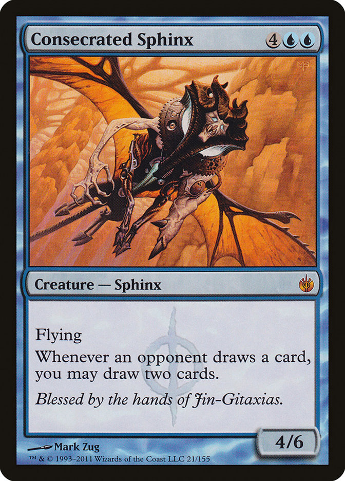 Consecrated Sphinx [Mirrodin Besieged] MTG Single Magic: The Gathering    | Red Claw Gaming