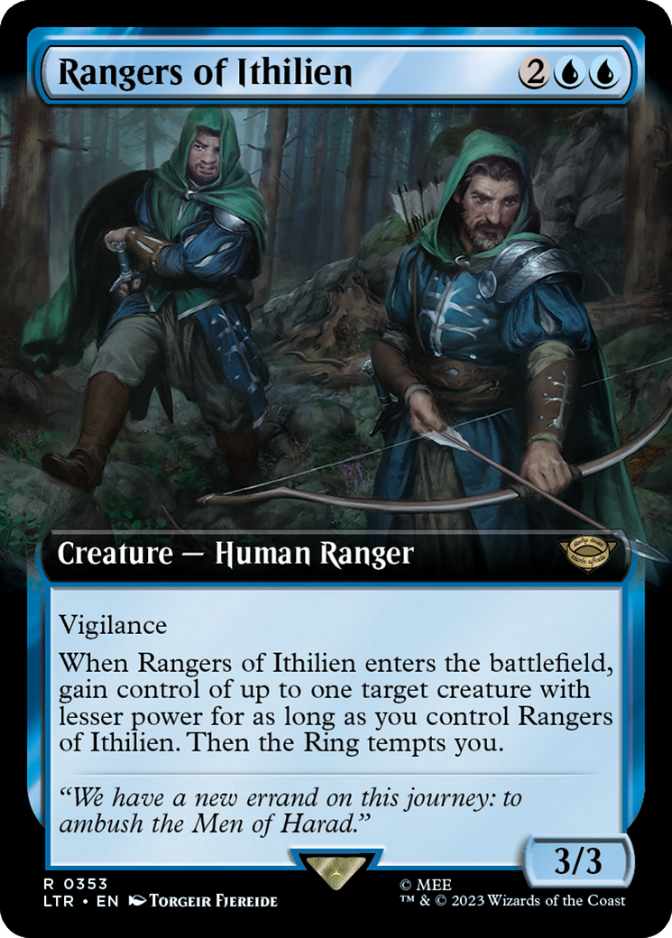 Rangers of Ithilien (Extended Art) [The Lord of the Rings: Tales of Middle-Earth] MTG Single Magic: The Gathering    | Red Claw Gaming