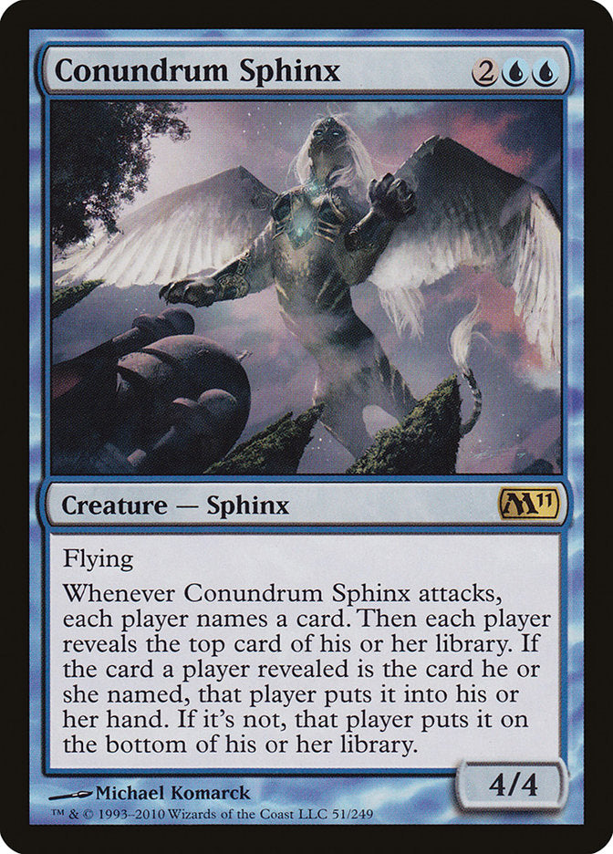 Conundrum Sphinx [Magic 2011] MTG Single Magic: The Gathering    | Red Claw Gaming