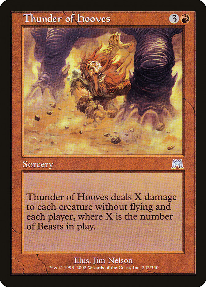 Thunder of Hooves [Onslaught] MTG Single Magic: The Gathering    | Red Claw Gaming