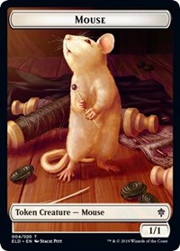 Mouse // Food (18) Double-Sided Token [Throne of Eldraine Tokens] MTG Single Magic: The Gathering    | Red Claw Gaming