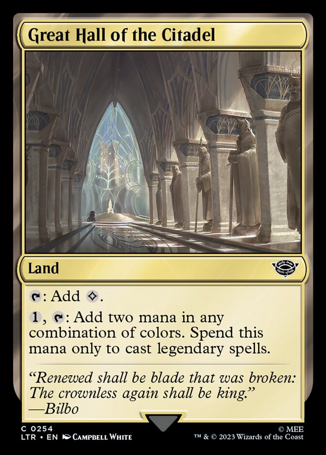 Great Hall of the Citadel [The Lord of the Rings: Tales of Middle-Earth] MTG Single Magic: The Gathering    | Red Claw Gaming