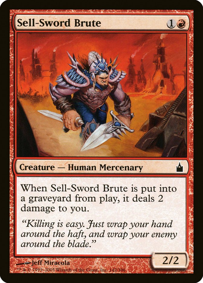 Sell-Sword Brute [Ravnica: City of Guilds] MTG Single Magic: The Gathering    | Red Claw Gaming