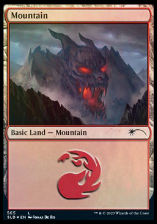 Mountain (Develish) (565) [Secret Lair Drop Promos] MTG Single Magic: The Gathering    | Red Claw Gaming