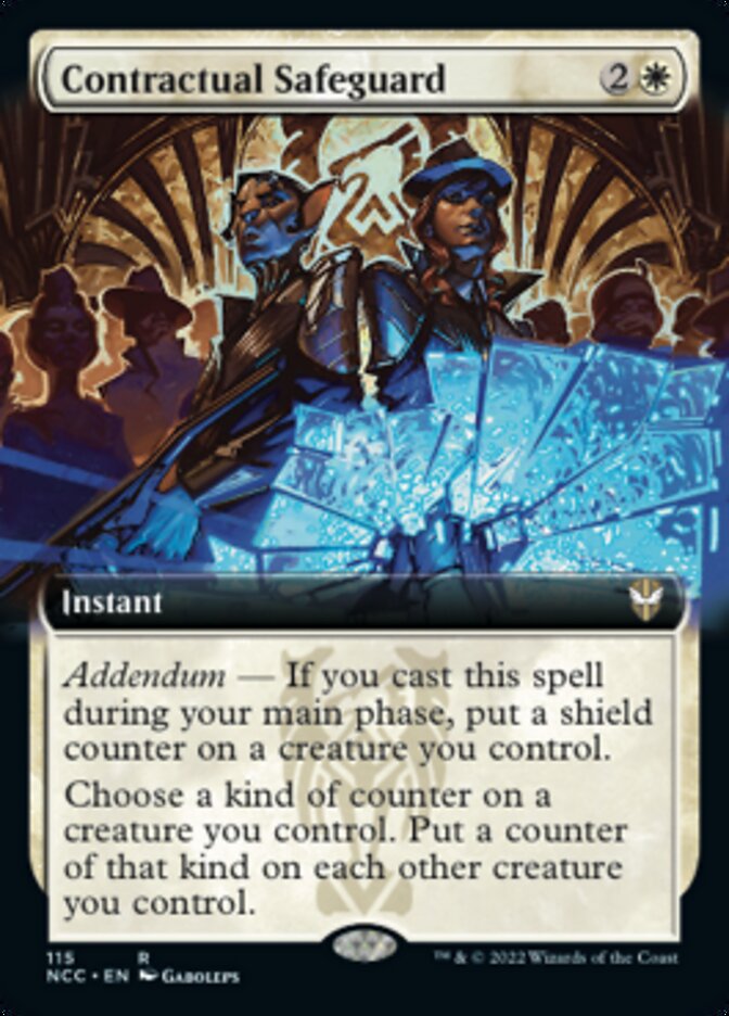 Contractual Safeguard (Extended Art) [Streets of New Capenna Commander] MTG Single Magic: The Gathering    | Red Claw Gaming