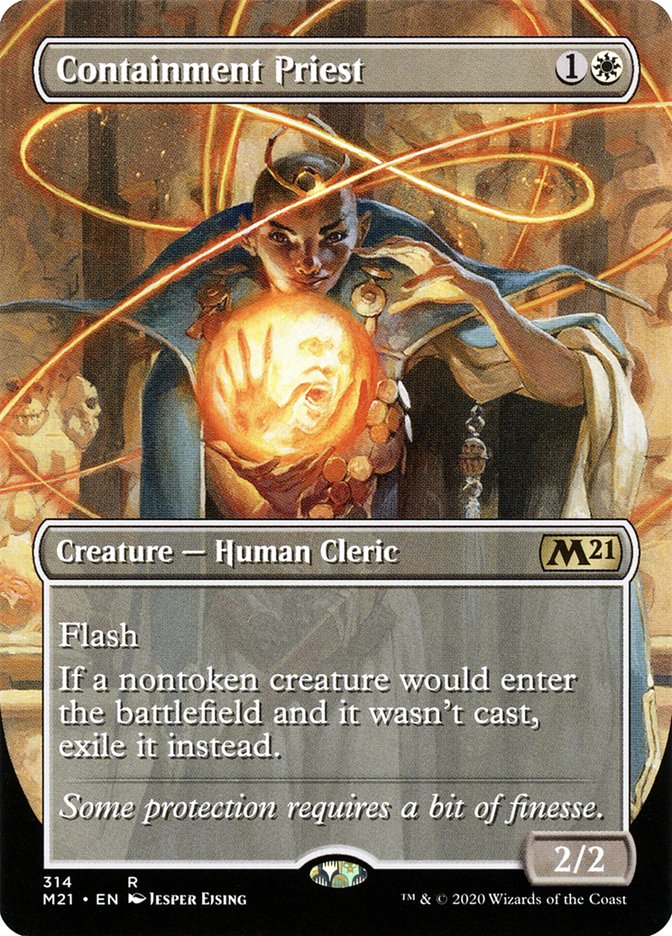 Containment Priest (Borderless Alternate Art) [Core Set 2021] MTG Single Magic: The Gathering    | Red Claw Gaming