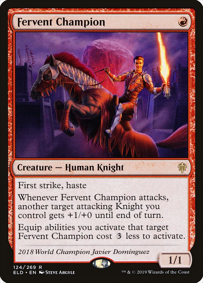 Fervent Champion [Throne of Eldraine] MTG Single Magic: The Gathering    | Red Claw Gaming