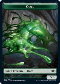 Ooze // Wurm (030) Double-Sided Token [Double Masters Tokens] MTG Single Magic: The Gathering    | Red Claw Gaming