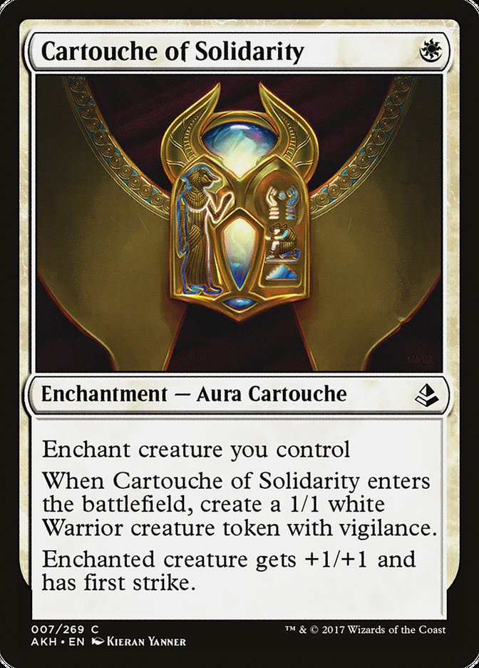 Cartouche of Solidarity [Amonkhet] MTG Single Magic: The Gathering    | Red Claw Gaming