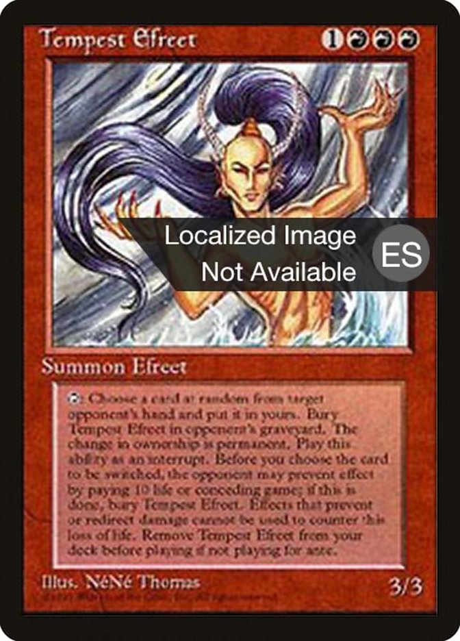 Tempest Efreet [Fourth Edition (Foreign Black Border)] MTG Single Magic: The Gathering    | Red Claw Gaming