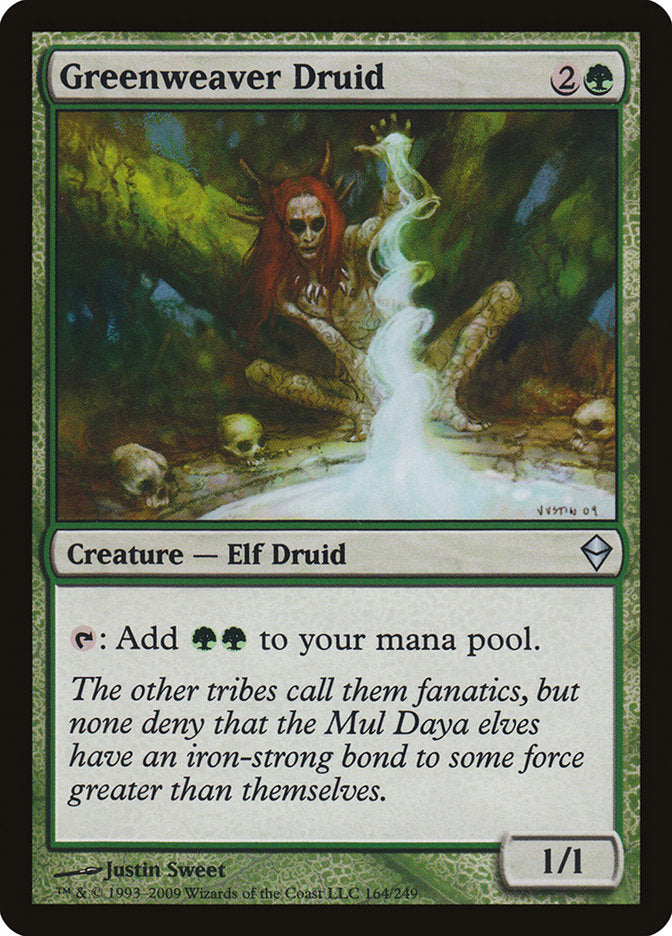 Greenweaver Druid [Zendikar] MTG Single Magic: The Gathering    | Red Claw Gaming