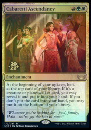 Cabaretti Ascendancy [Streets of New Capenna Prerelease Promos] MTG Single Magic: The Gathering    | Red Claw Gaming