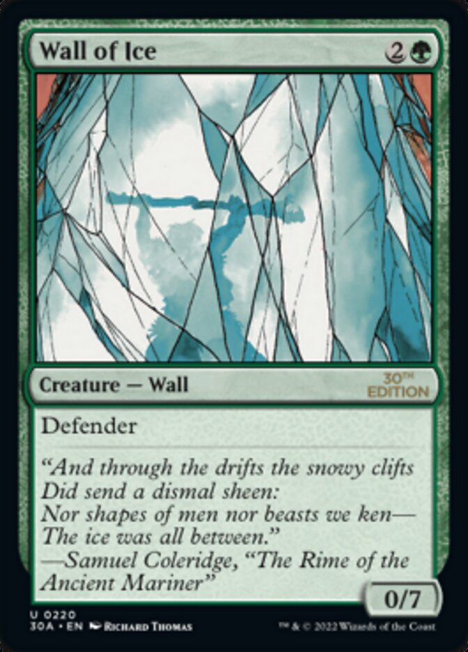 Wall of Ice [30th Anniversary Edition] MTG Single Magic: The Gathering    | Red Claw Gaming