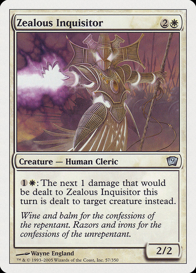 Zealous Inquisitor [Ninth Edition] MTG Single Magic: The Gathering    | Red Claw Gaming